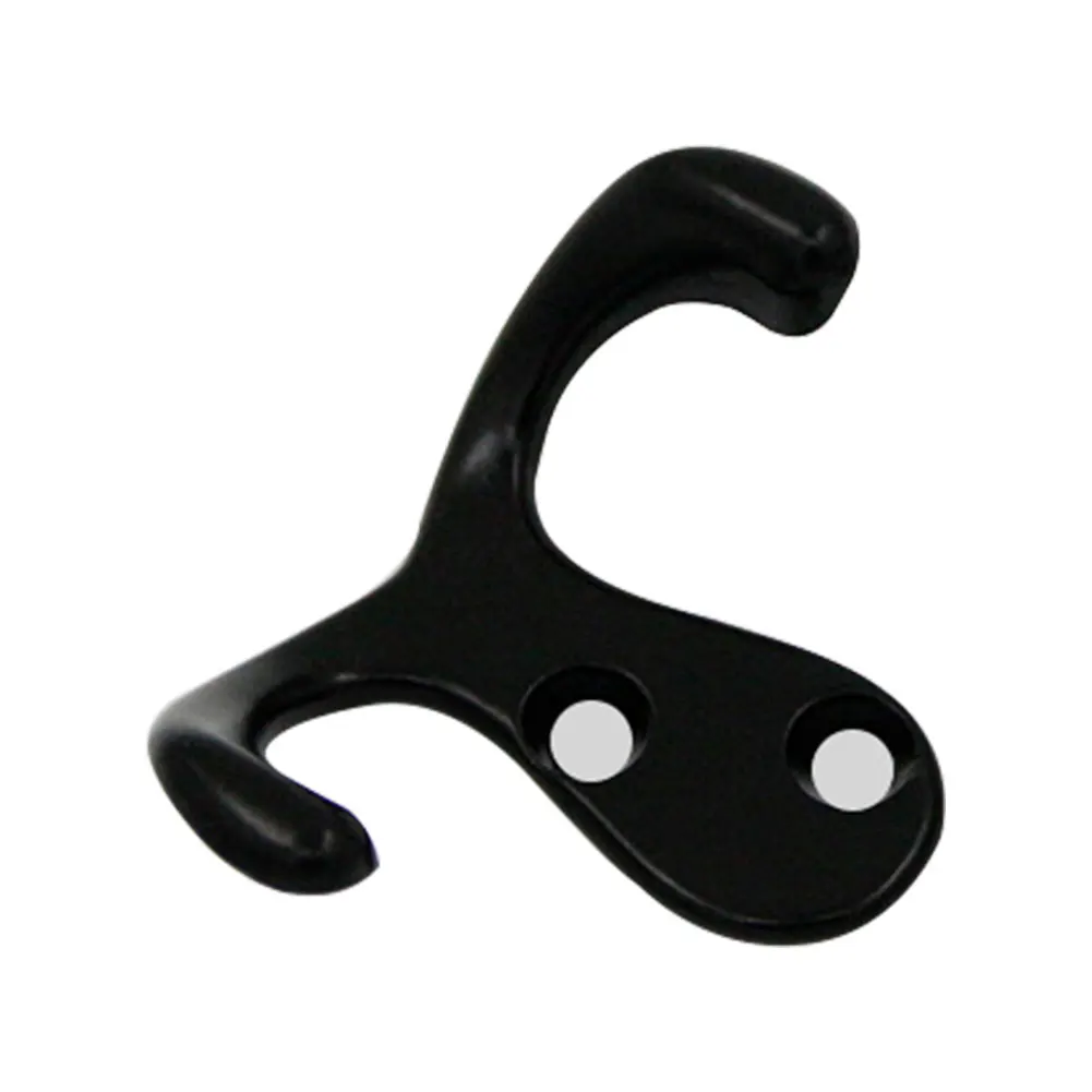 

10pcs/pack Wall Mounted Hardware Hat Heavy Duty Bathroom Bag Double Prong With 20pcs Screws Coat Hook Towel Robe Scarf Door