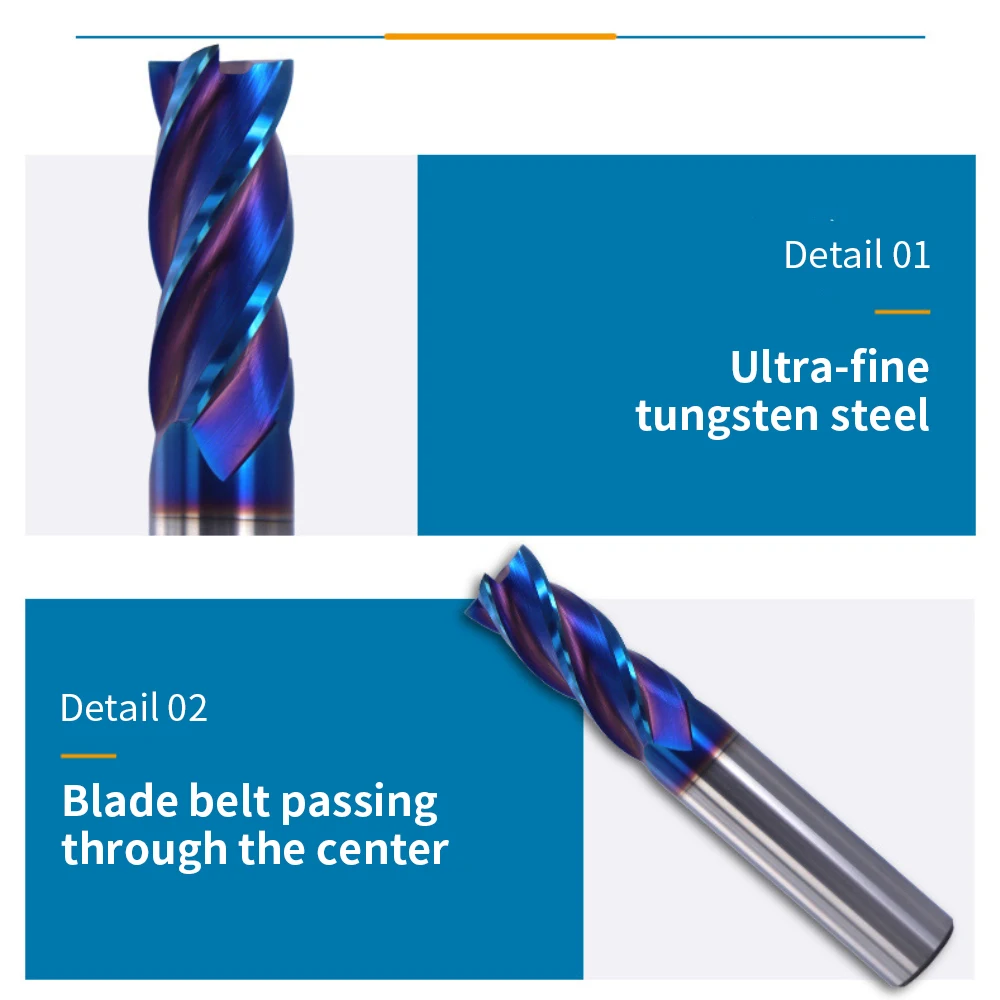 Концевая фреза с четырьмя краями вольфрамовый стальной Фрезерный резак