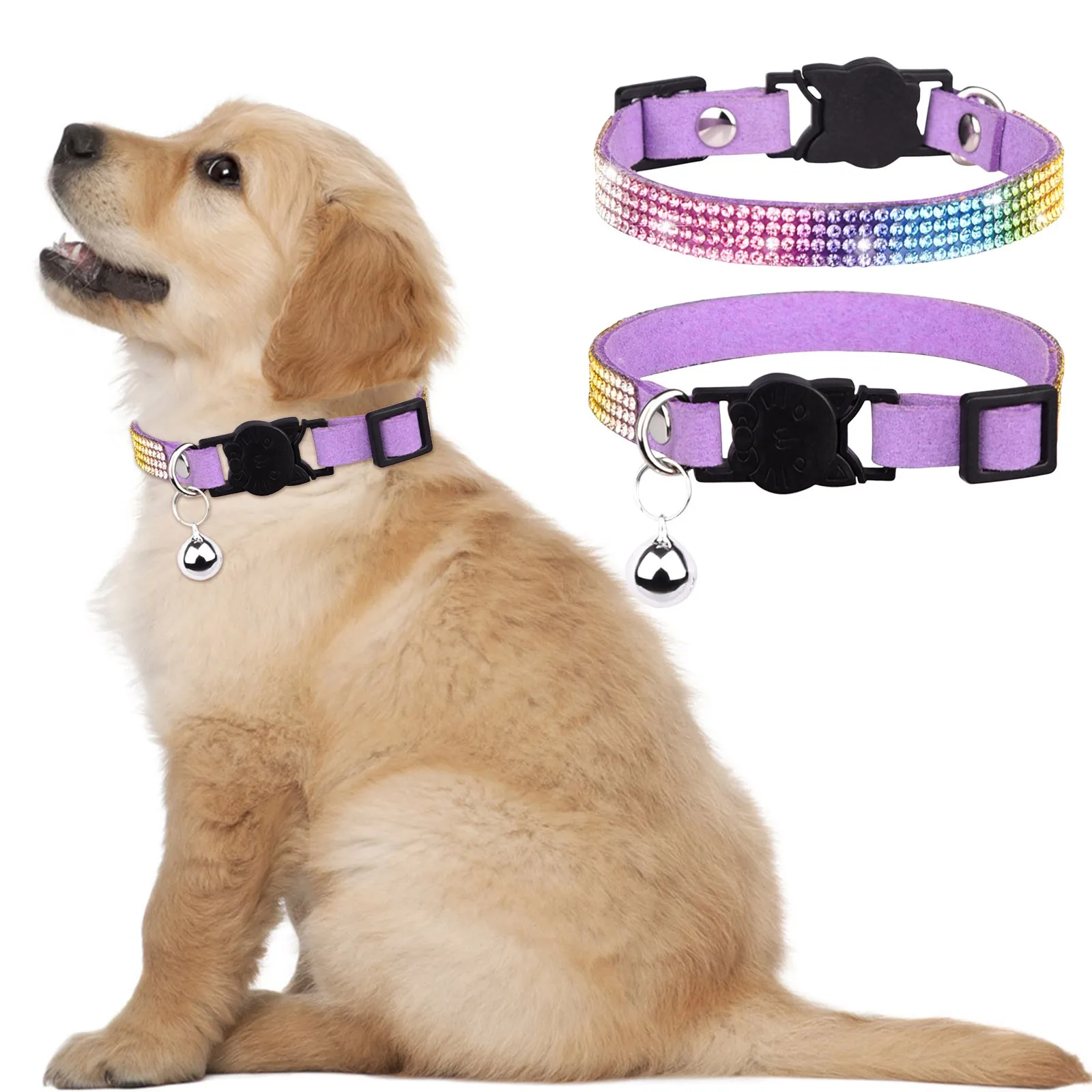 Персонализированный ошейник для кошек с колокольчиком дизайнерский домашних