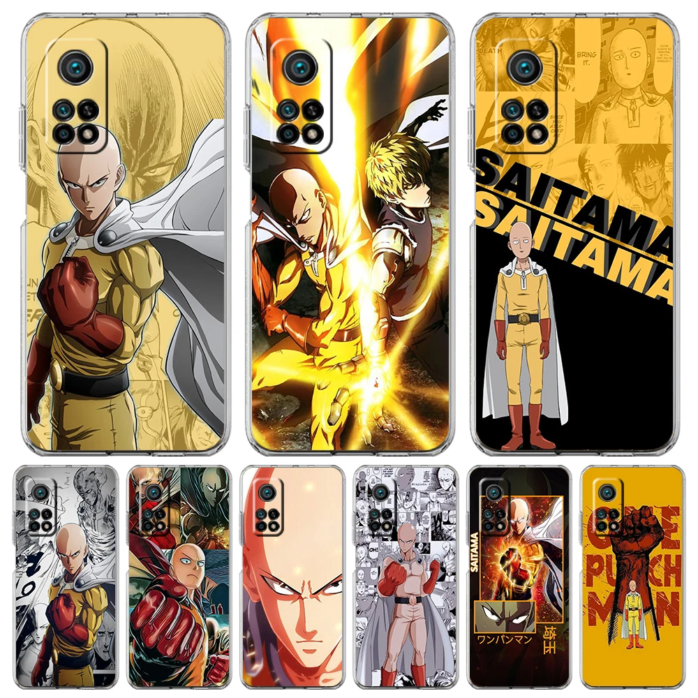 

ONE PUNCH-MAN Transparent Phone Case For Xiaomi Mi Poco X3 X4 NFC F3 M3 M4 12 11 Ultra 11T 11X Pro Lite 5G Soft Shell Fundas Bag