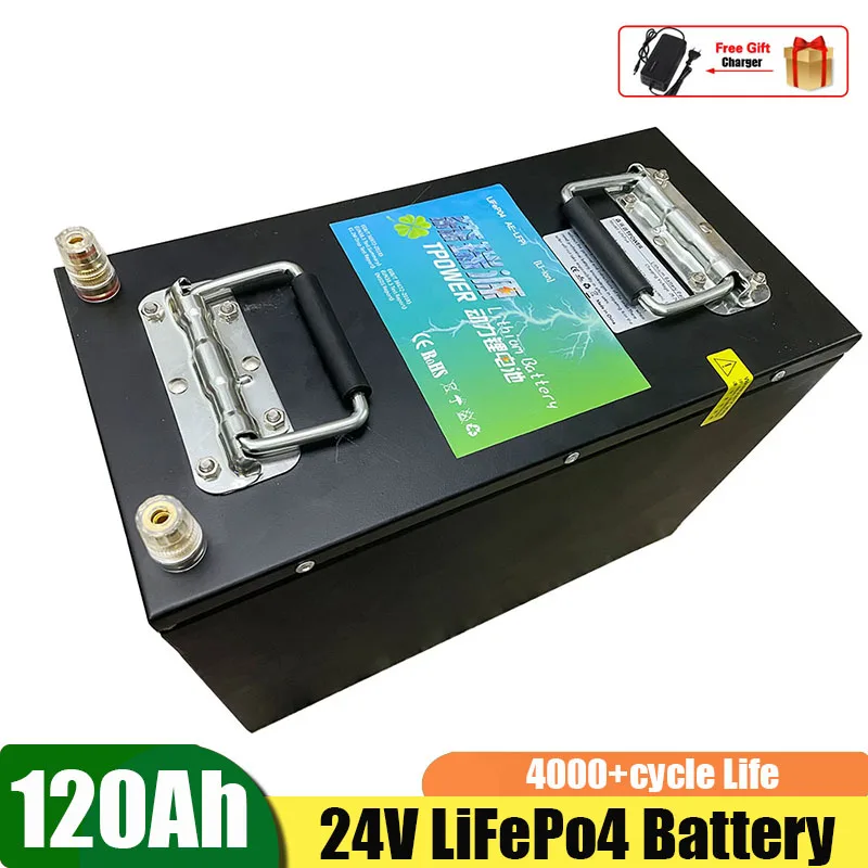 

Lifepo4 24V 100Ah 2.5kwh Lithium Iron Phosphate Battery with BMS for Solar Energy Storage Home Application Electric Forklift