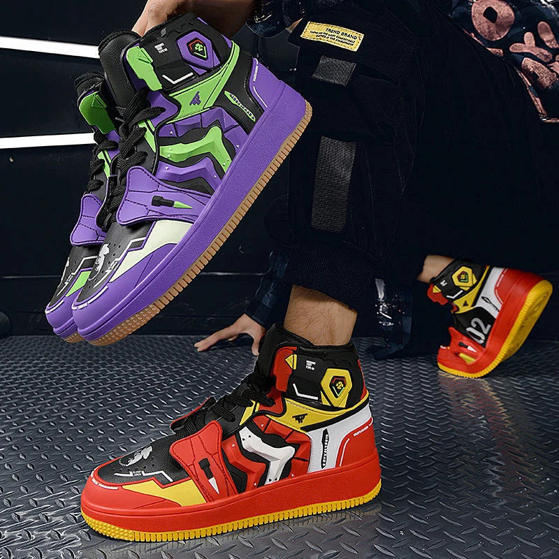 EVANGELION EVA Anime Boys' new summer casual shoes basketball shoes sneakers breathable boys' gifts