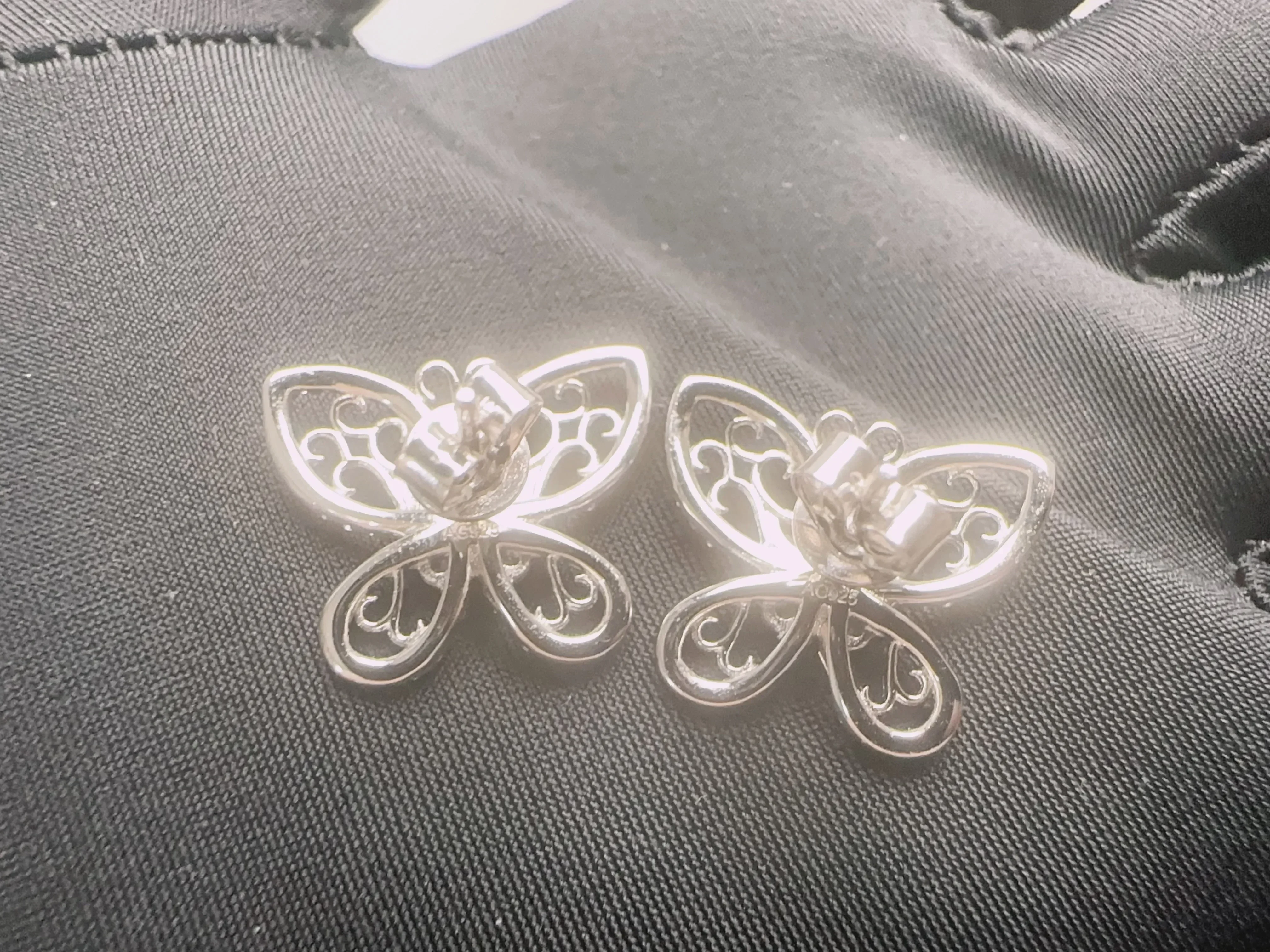 Серьги-гвоздики из стерлингового серебра 925 пробы