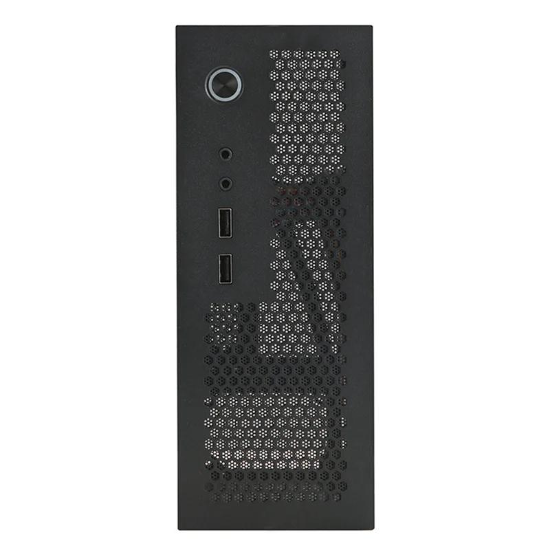 

A09 HTPC Computer Case Mini ITX Gaming PC Chassis Desktop Chassis USB2.0 Computer Case Home Computer Case Black