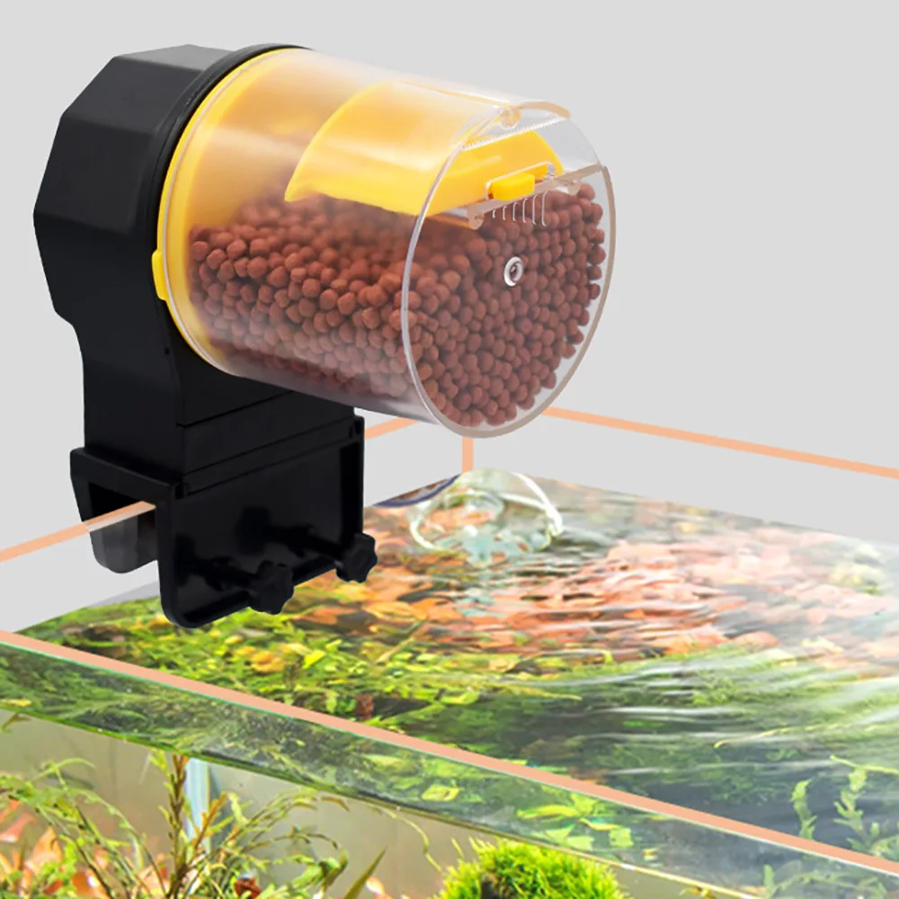 

Automatic Fish Feeder Digital LCD Fishes Tank Aquarium Electrical ABS Timer Feeders Food Feeding Dispenser Tool Fish Device