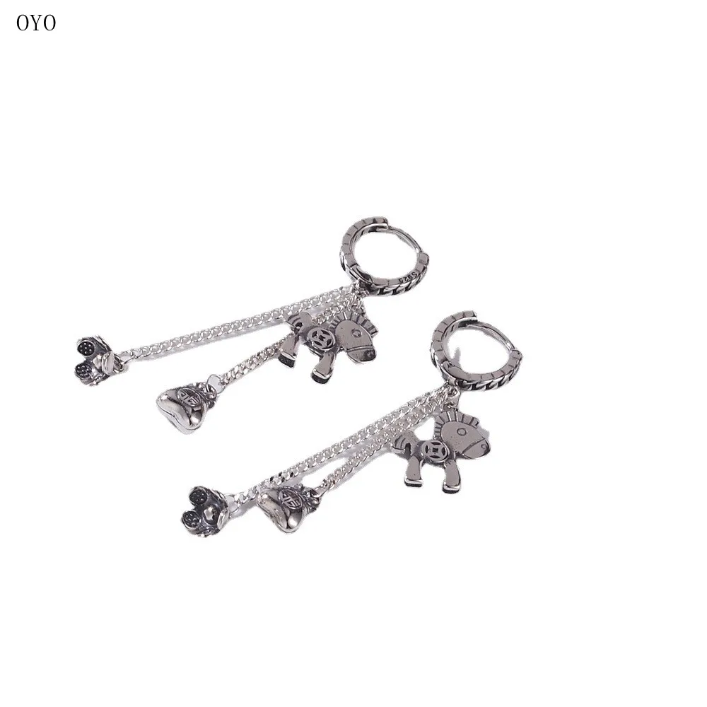 

Длинные серьги из серебра 100% пробы с немедленно насыщенными цветами