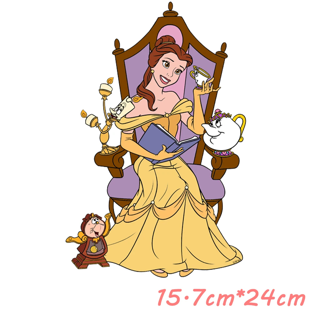 Наклейки на одежду Disney Beauty and The Beast наклейки для волос