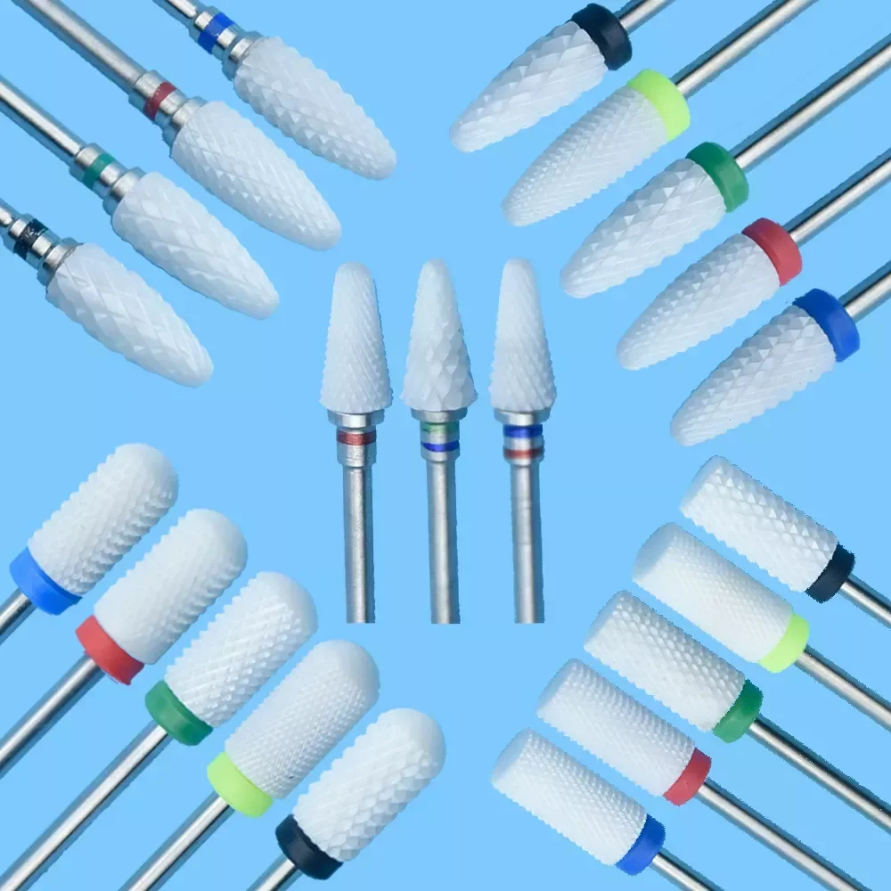 

NEW2023 Type Manicure Ceramic Milling Cutter Nail Drill Bits Manicure Machine Nail Files Manicure Cutter Nail Art Tools Equipmen