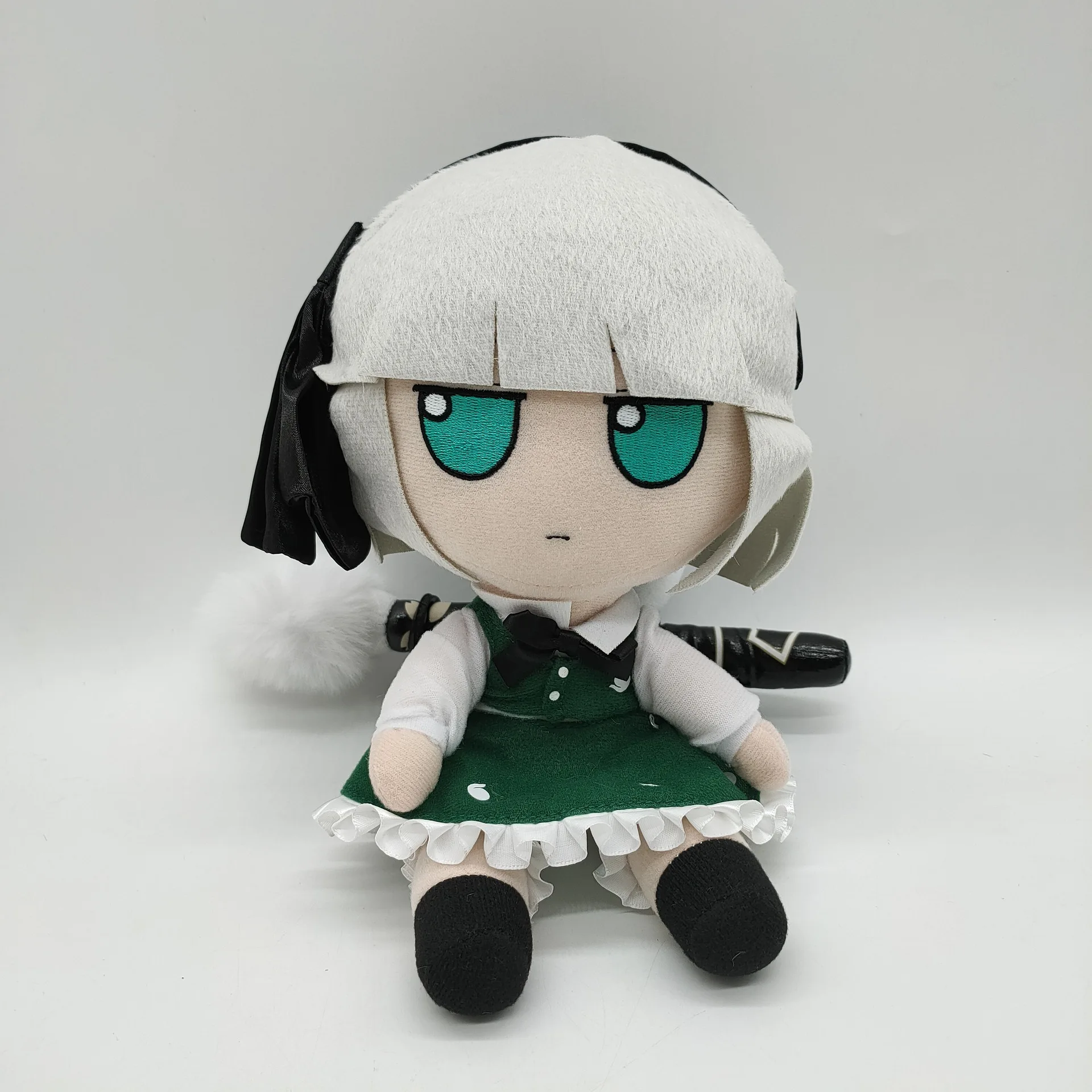 

Anime Game TouHou Project Youmu Konpaku Cosplay Cute Plush Stuffed Doll Sitting Posture Dress Up Clothing Birthday Gift