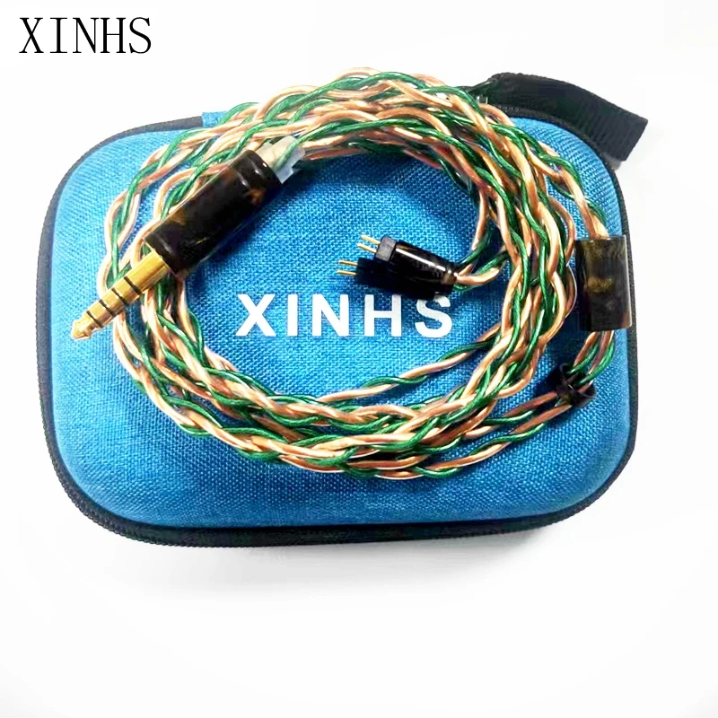 XINHS D16 4-жильная Чистая медь однокристальная серебряное покрытие гибридная