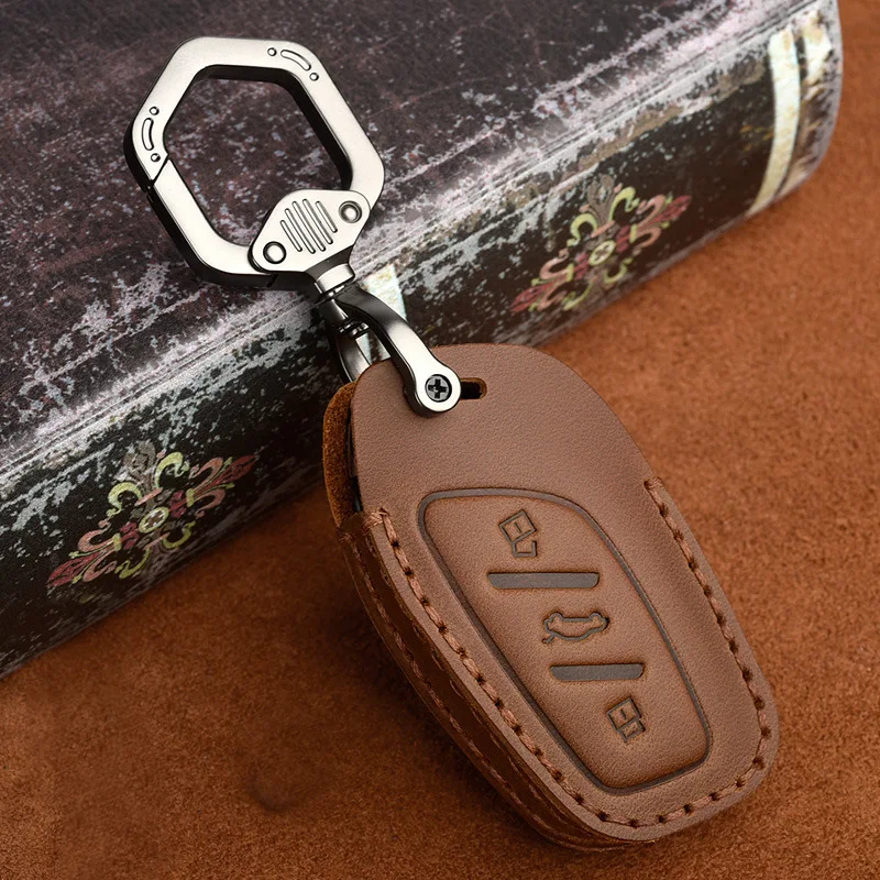 

Key Cover Leather Case Car Keyring for Roewe RX3 RX8 ERX5 RX5 I6 I5 for MG 4 MG4 MG5 MG6 MG ZS EV HS EHS ZX