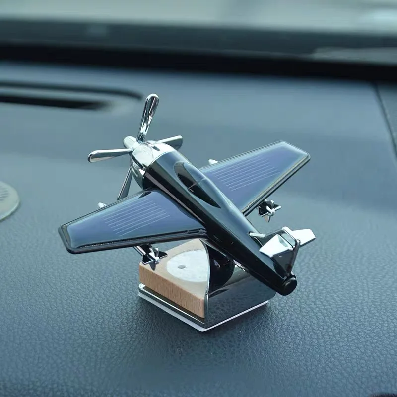 Car Air Freshener Solar Aircraft Decoration Mini Car Perfume Air Freshener Fragrance Car Airplane Ornament