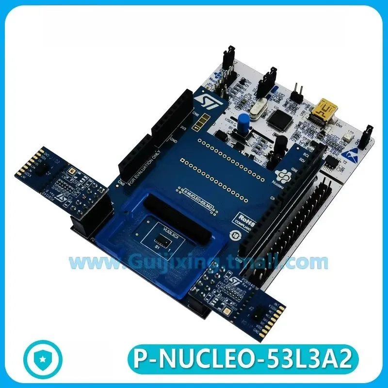 Комплект разработки P-NUCLEO-53L3A2 содержит датчики дальности X-NUCLEO-53L3A2 и NUCLEO-F401RE VL53L3CX.