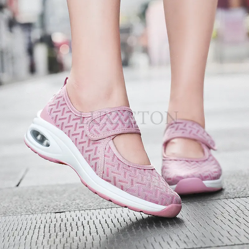 Women Shoes Breathable Walk Mesh Flat Casual Shoe Lady Sneaker Women Tenis Feminino Shoes Lady Mesh Summer Shoes