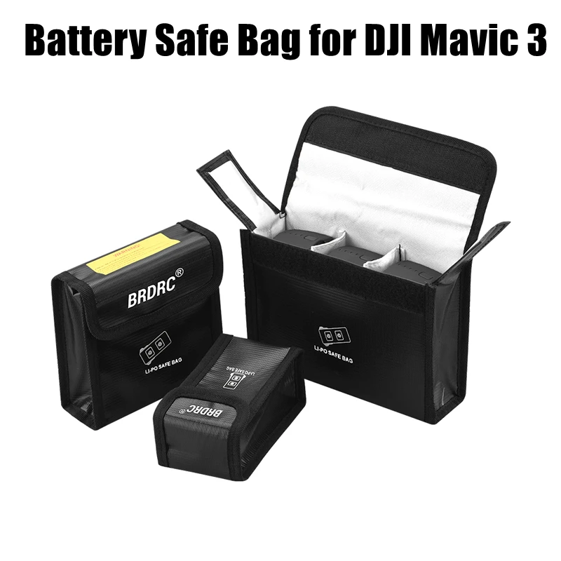 

for DJI Mavic 3 Drone LiPo Battery Safe Bag Explosion-proof Protective Bag Battery Storage Case for Mavic 3 Accessories