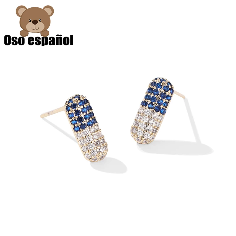 TS-ED027 Прекрасные серьги для женщин из стерлингового серебра 925 проба испанской версии с изображением медведя Оптовая цена Бесплатная доставка.