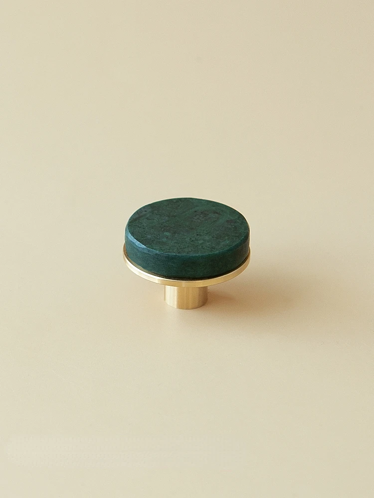 

Ручки для шкафов TINYHOB из латуни и зеленого мрамора