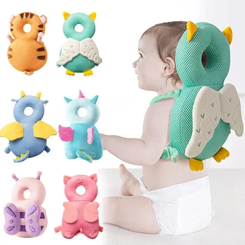 1-3T Toddler Baby Head Protector Safety Pad Cushion Back Prevent Injured Angel Bee Cartoon Security Pillows Protective Headgear 1