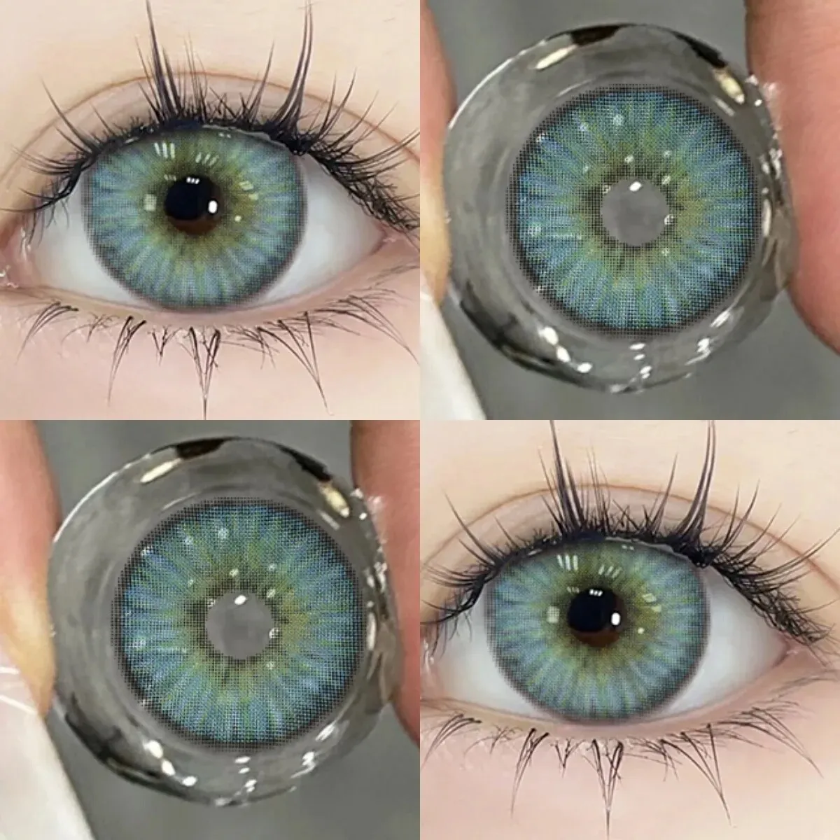 FUNSACHY 1 пара корейских линз для глаз LUCIFER модные цветные контактные линзы с синими