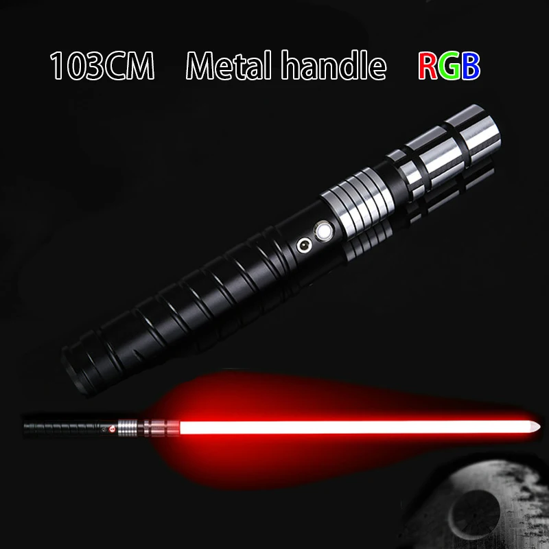 

Новинка световой меч Rgb Звездные войны лазерный меч светильник металлическая ручка 10 звуковой эффект 19 цветов меняющий меч для взрослых дет...