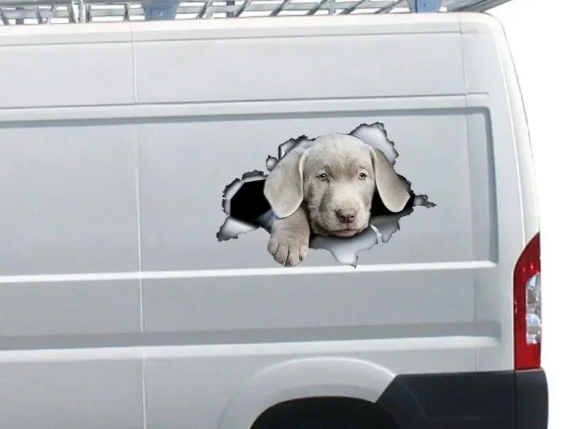 Серебряная лабораторная наклейка для щенка серебряная Лабрадора фотомагнит