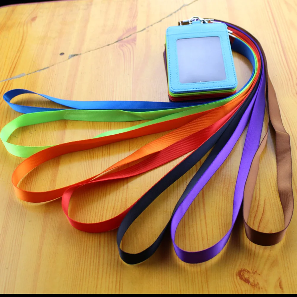 

7 Pcs Vertical Style ID Badge Holder Pass Pouch Case Holder (Blue, Green, Red, Black, Purple, Orange, Coffee, Credential