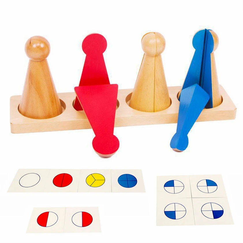 

Montessori Toys Fraction Skittles Mathematics Material Educational Toys For Children Teaching Aid Learning Activities C64Y