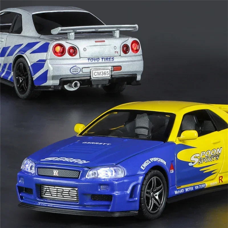Модель гоночного автомобиля Nissan Skyline Ares GTR R34