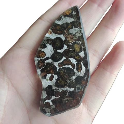 18,9 г, серио палласит, Олива, метеорит, образцы оливкового метеорита, натуральный материал метеорита из Кении, CA56