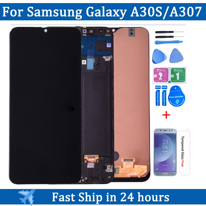 ЖК-дисплей с сенсорным экраном и дигитайзером в сборе, экран для Samsung GALAXY A30S, A307, A307F, A307FN, A307G, A307GN
