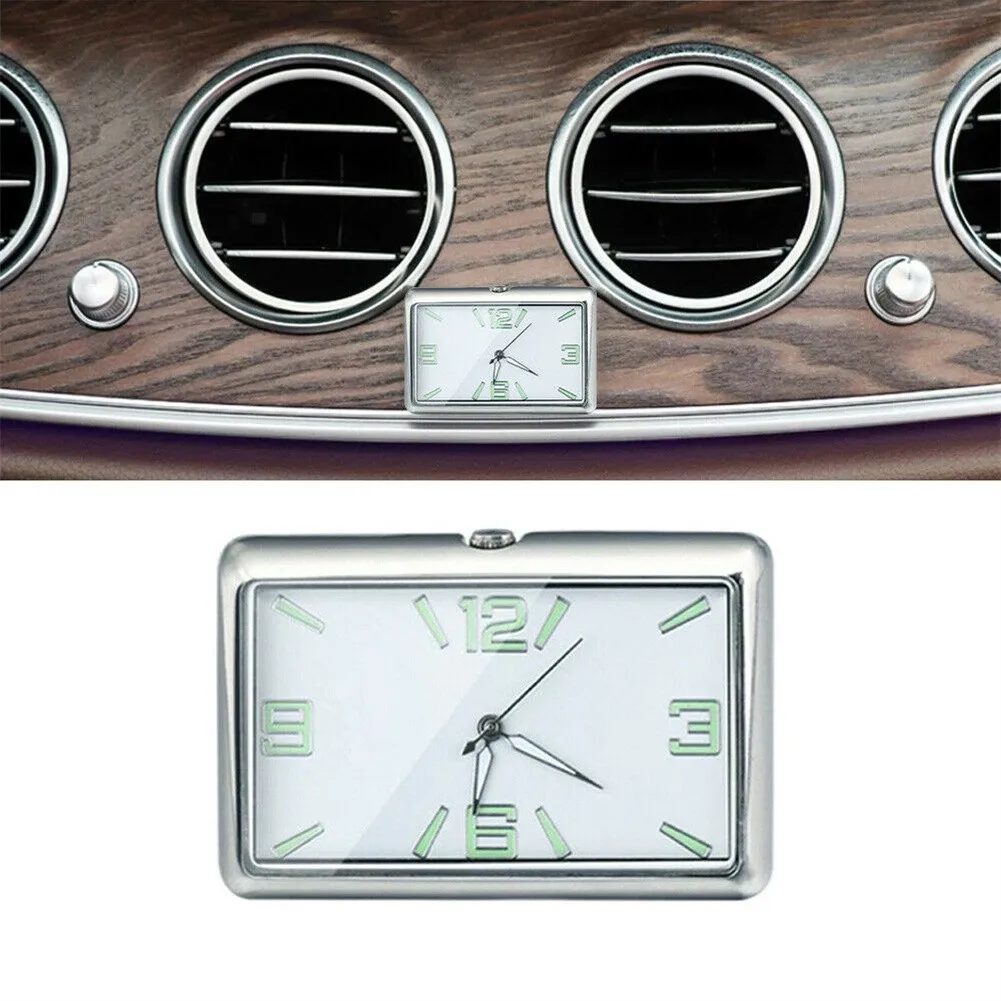

Car Digital Gauge Clock Auto Dashboard Luminous Watch For Automobile Air Outlet Stainless Steel Quartz Car Clock