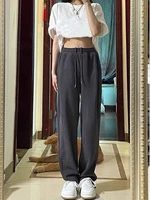 houzhou vintage baggy sweatpants women harajuku jogging pants basic black trousers female hippie casual korean style streetwear