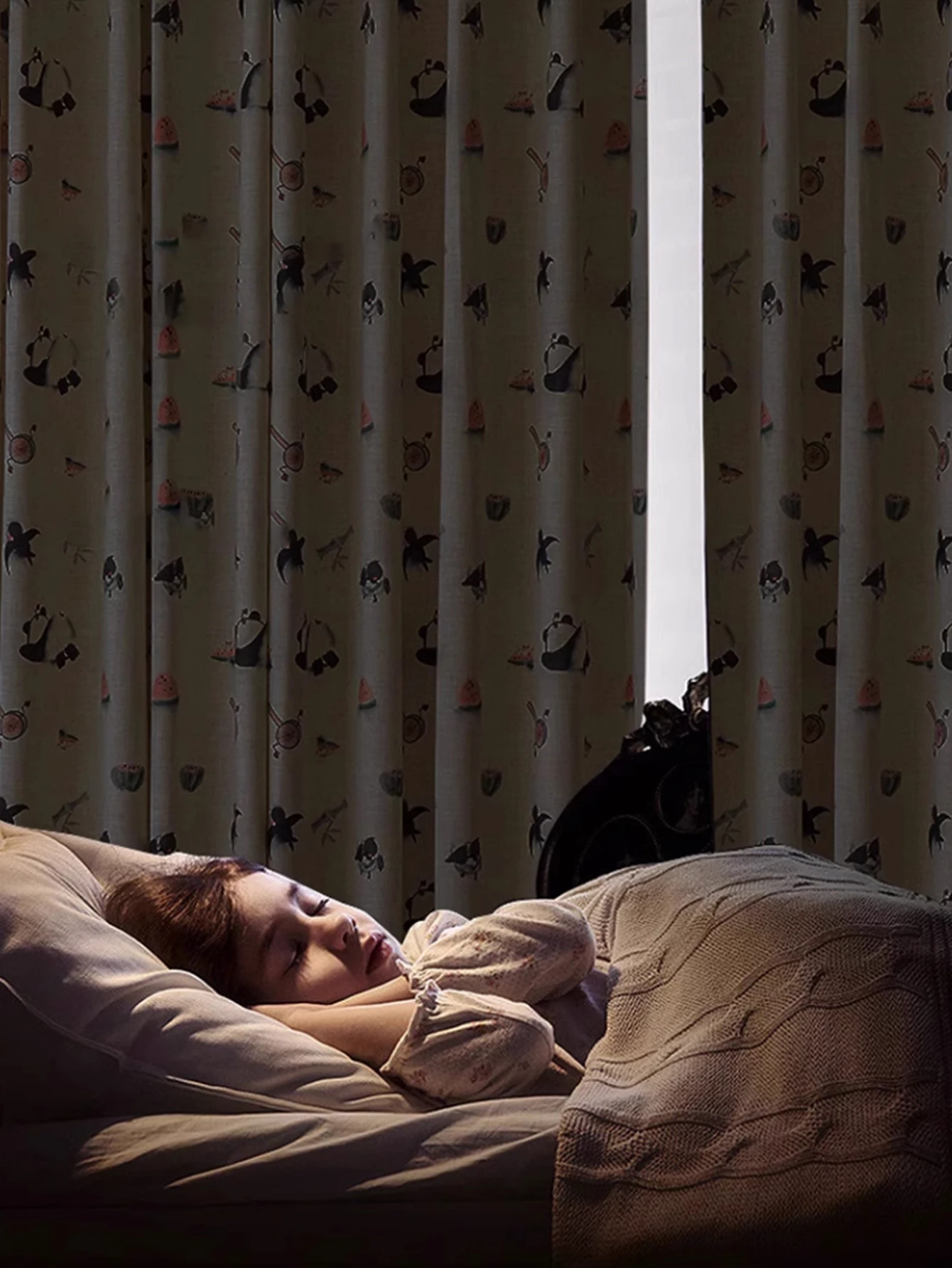 Полупрозрачные занавески из хлопка и льна с вышивкой 1 шт.