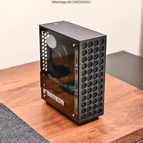 Фото Маленькая алюминиевая стальная пушка V9: идеальное шасси Mini ITX. Подходит для поддержки источника питания Flex и половины высоты. №2