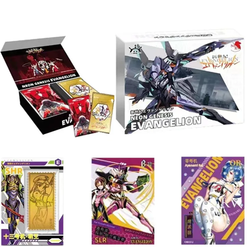 

New Anime EVA Collection Cards Game Letters Table Board Limited Pack EX SP SSR Five Star Rare Flash Card Toys for Children Gifts