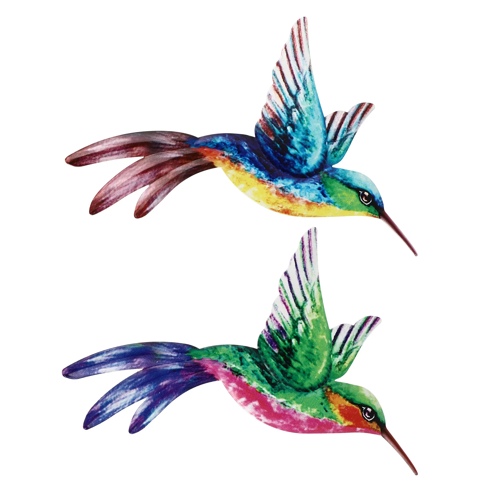 2 шт. украшения из кованого железа Колибри домашняя настенная вешалка для одежды