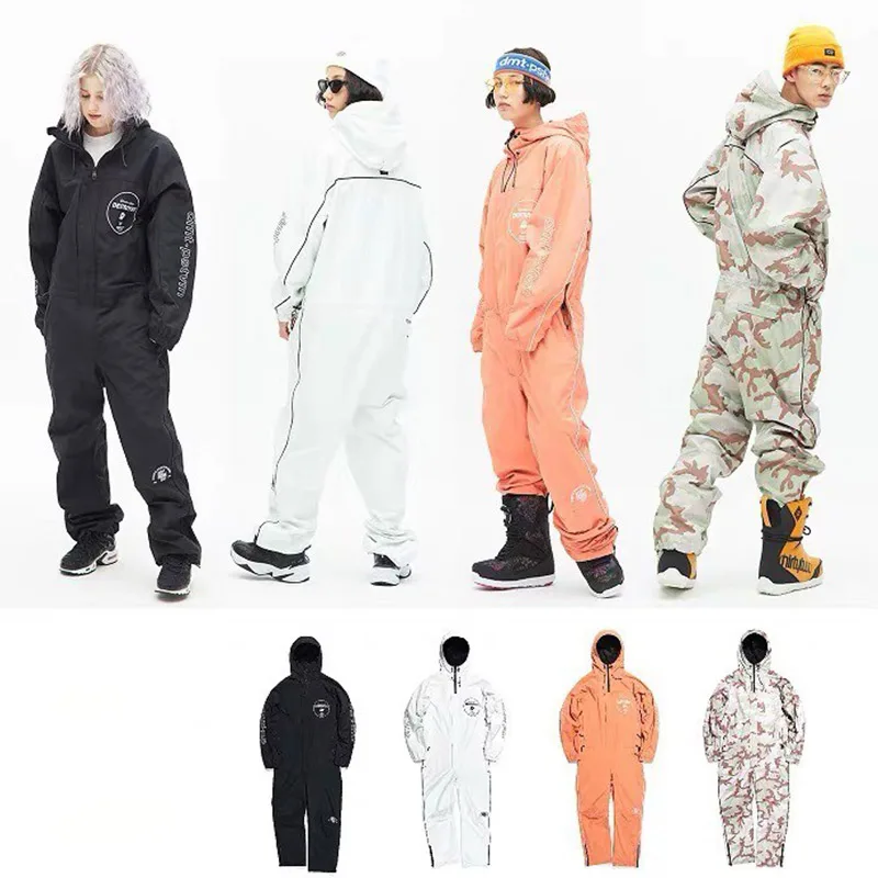 Showtime Dmt Loose Breathable Jumpsuit Snowboarding Wear Woman Windproof Snow Suit Waterproof One Piece Bib Skiing Clothes