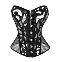 sexy corset for women lingerie bustier top plus size satin overbust lace up busiter shapewear waist trainer cincher