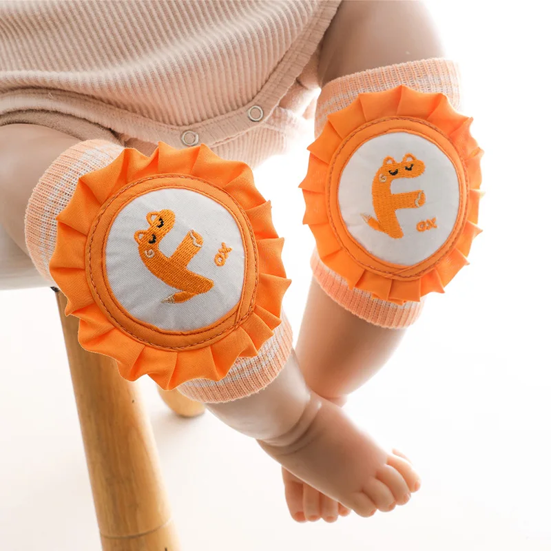 Toddlers Kneepads Safety Protective Anti-Slip Knitting Baby Crawling Knee Pads for Girl Boy Leg Warmers