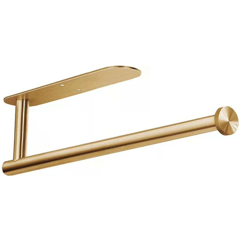 

Держатель бумажных полотенец на клейкой основе под шкаф, настенный держатель для кухонного бумажного полотенца, держатель рулона черного б...