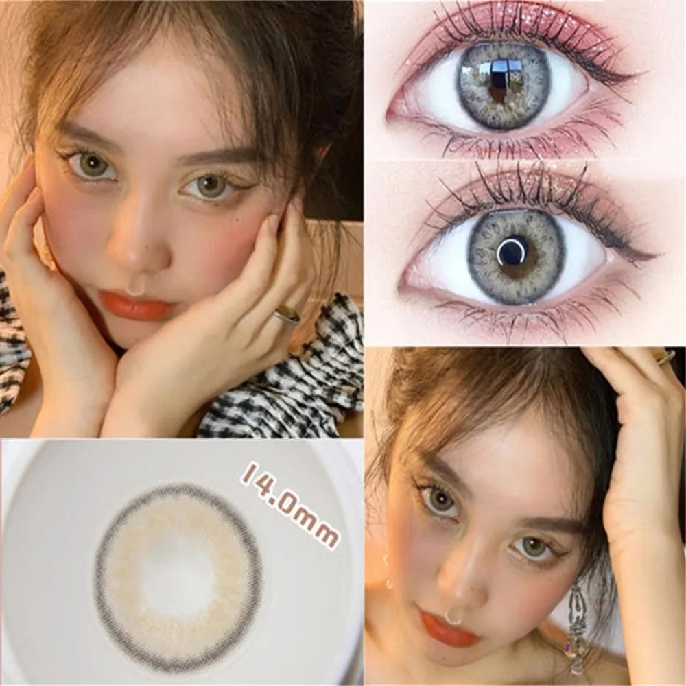 Roma Коричневые линзы для близорукости по рецепту мягкие цветные контактные глаз