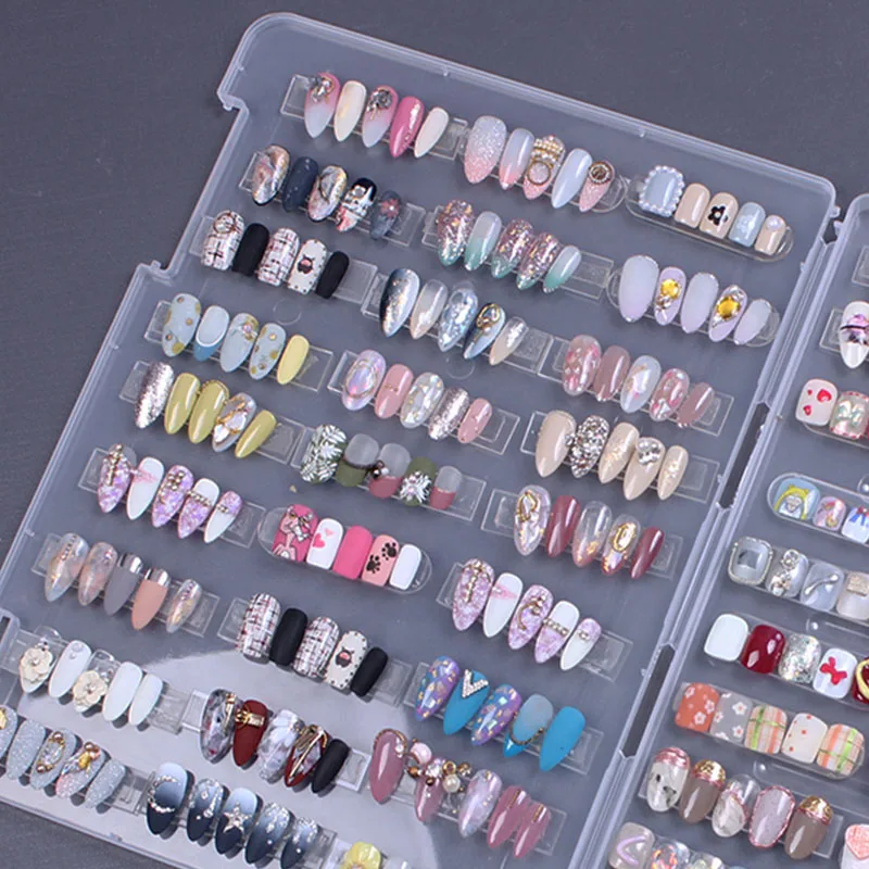 

Nail Tips Display Box Manicure Collector Box Nail Art Showing Shelf Gel Polish Manicure Color Card Chart Painting Display Board