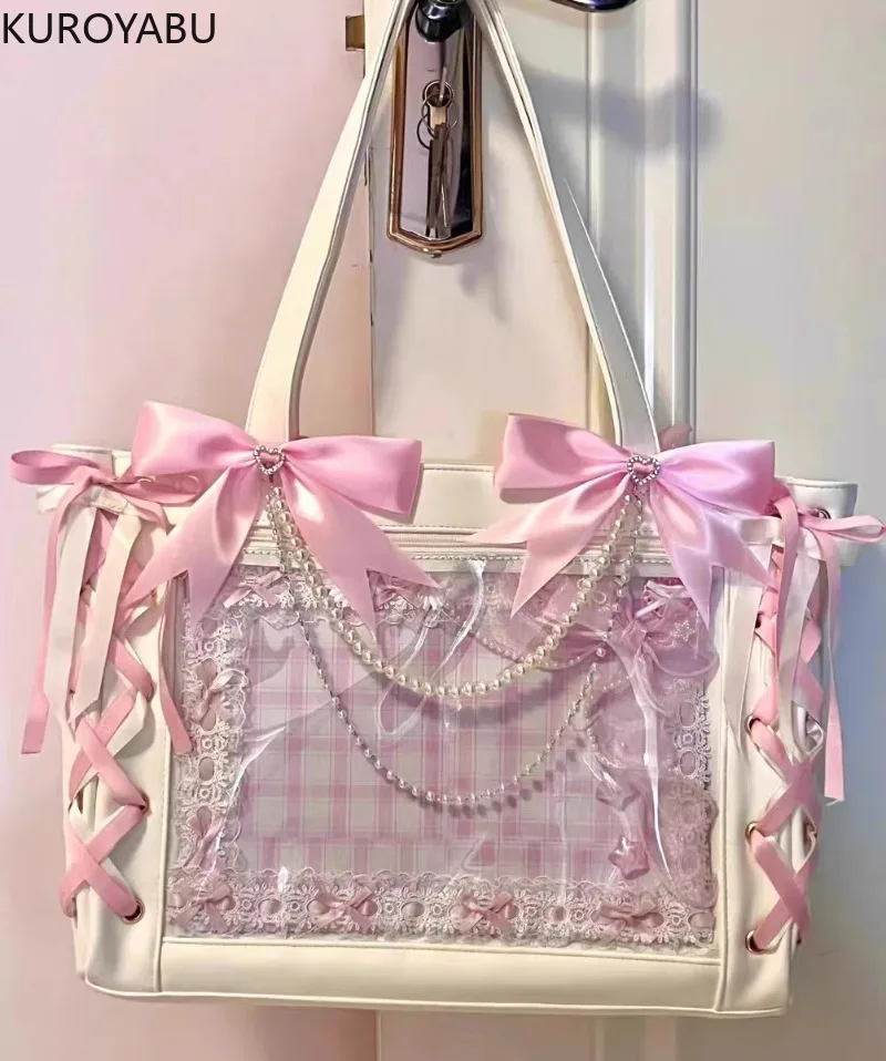 Женская Повседневная сумка из ПУ кожи с бантом