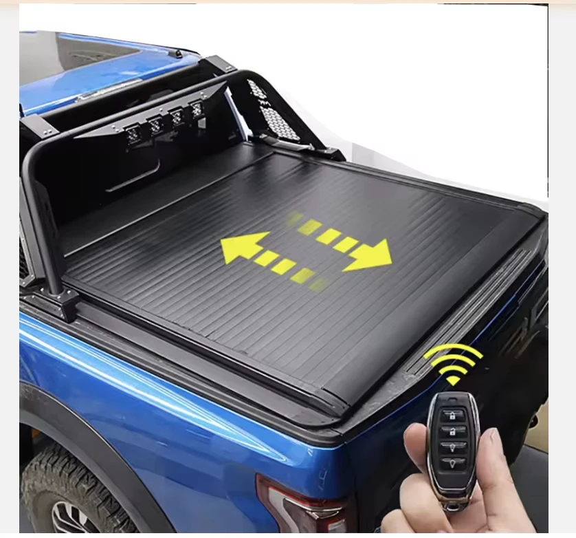 Фото DLS Пикап-кровать с ручной коробкой, выдвижной чехол Tonneau для Toyota Hilux/Revo 2015 года выпуска (Sr5 J Deck с передним ограждением) K46A №2