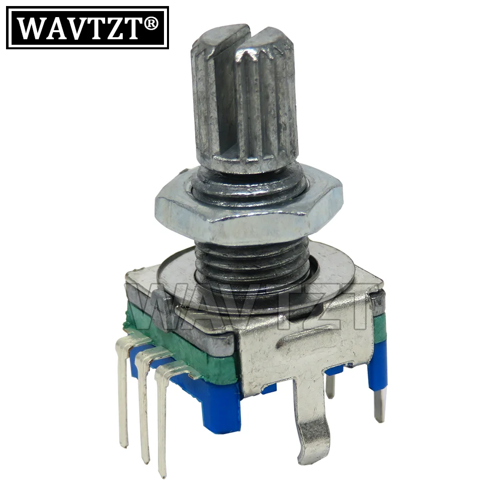 5 шт. вращающийся энкодер по оси сливы, Длина ручки 5 комплектов 15 мм 20 мм Кодовый переключатель/EC11/цифровой потенциометр 13/15*17