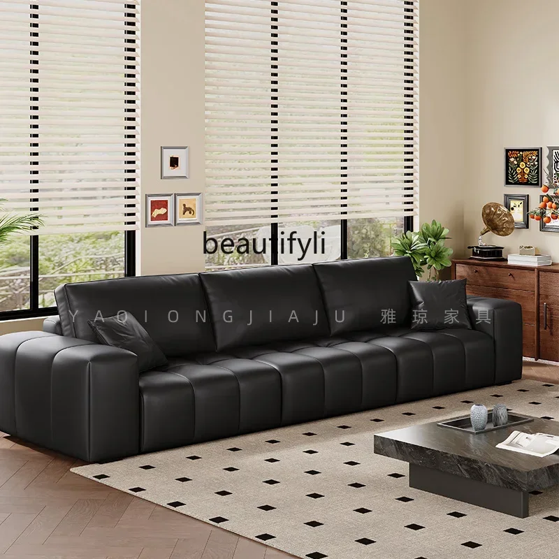 Диван из натуральной воловьей кожи в средневековом стиле Электрический