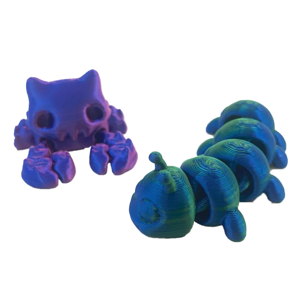 Фото 3D печатные игрушки, фигурки животных, многосуставная модель, декоративные украшения, цветные украшения, настольная новинка, креативные подарки для детей №4