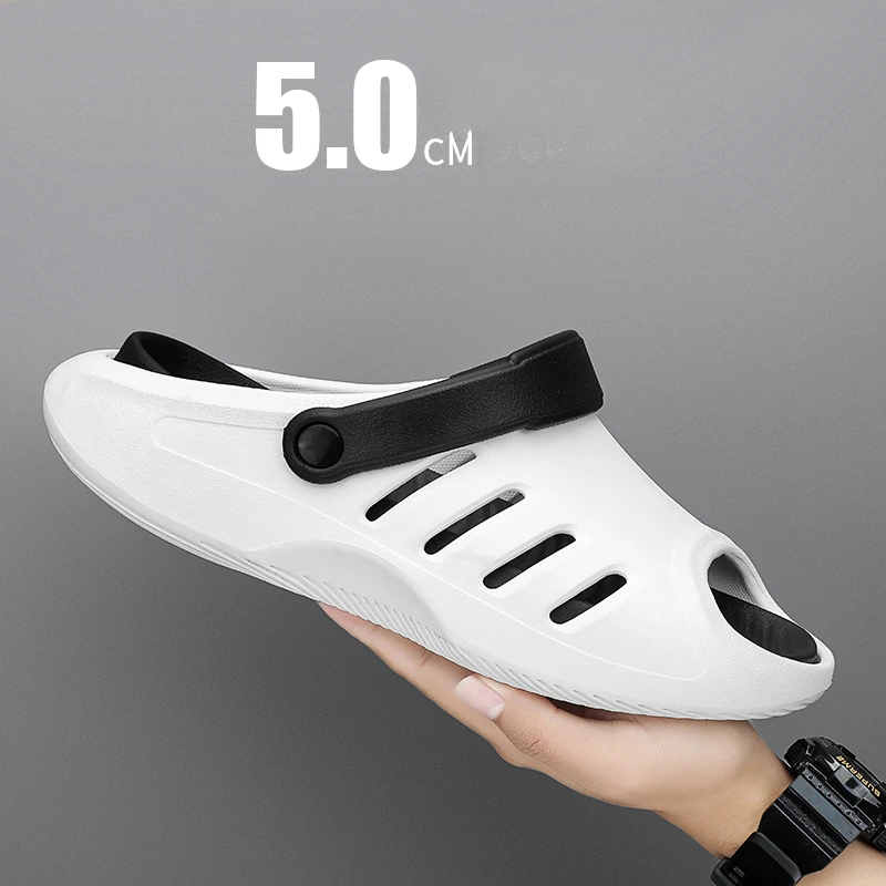 Мужские сандалии Мягкие Шлепанцы на толстой платформе Эва Повседневная пляжная