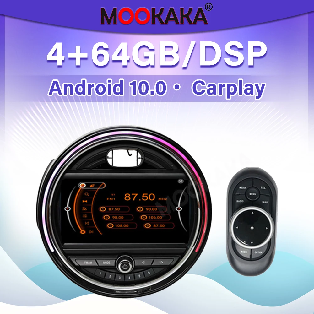 

Автомобильная стереосистема Carplay Android для BMW Mini F54 F56 F55 GPS-навигация мультимедийный плеер сенсорный экран стерео головное устройство