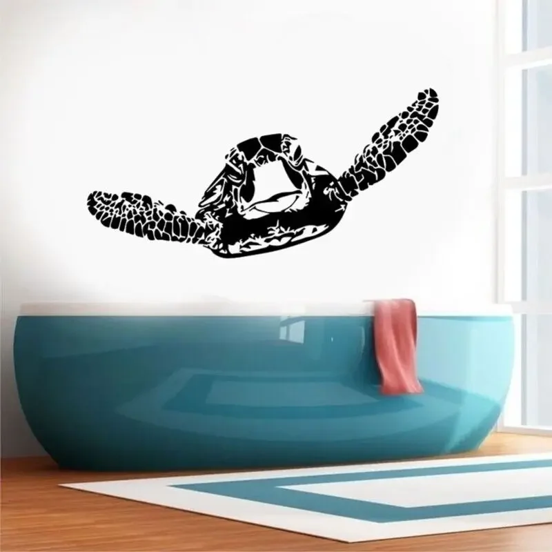Виниловое украшение в виде черепахи искусство стен Высококачественная Наклейка